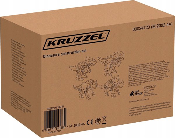 Kruzzel Κατασκευαστικό σετ - δεινόσαυροι 24723 14412469 5900779953680