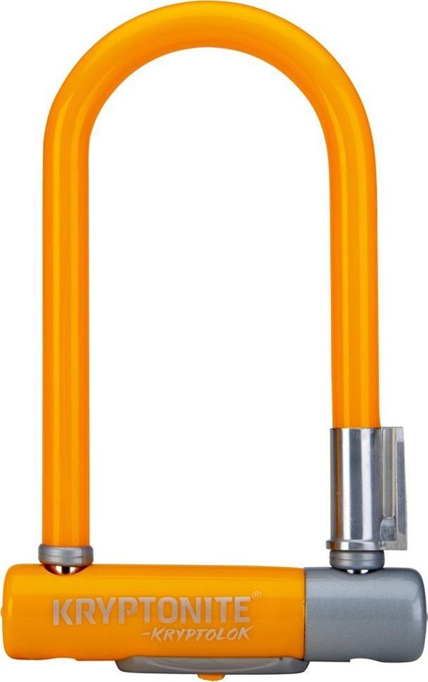 Kryptonite Κλείδωμα U-Lock Kryptonite Kryptolok Mini-7 Light Orange 8,2cm X 17,8cm, 2 κλειδιά