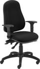 Office Products Καρέκλα Γραφείου Θάσος, Περιστρεφόμενη, Αντοχή 150kg, Μαύρη