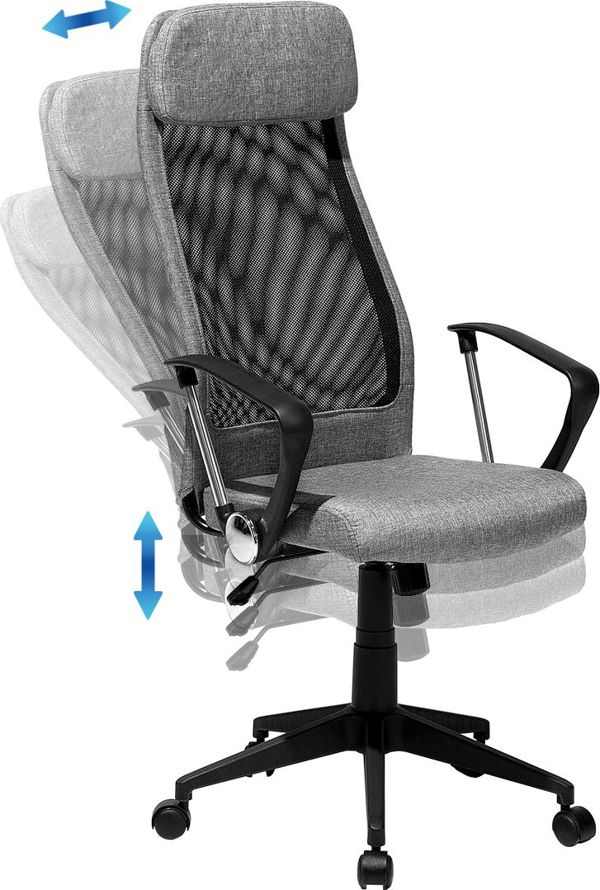 Καρέκλα γραφείου Beliani Pioneer Grey 8279331 4260586355291