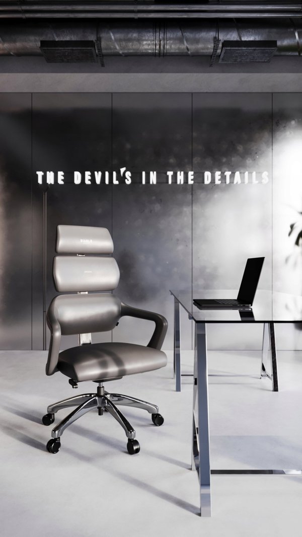 Κάθισμα γραφείου Diablo Chairs V-Modular Γκρι