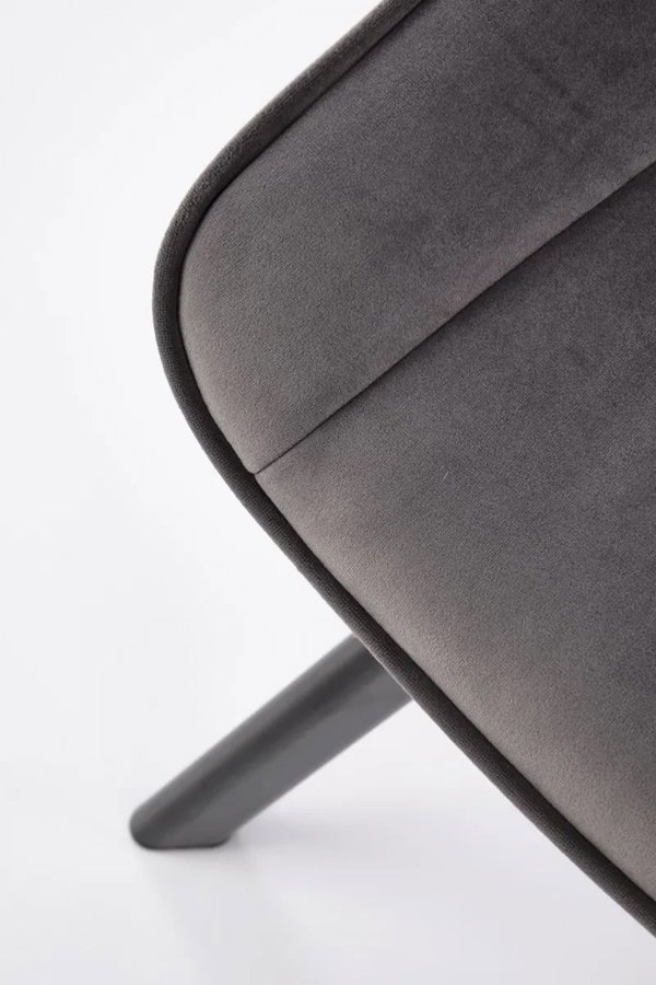 Περιστρεφόμενη καρέκλα με ταπετσαρία K520 VELVET γκρι HALMAR