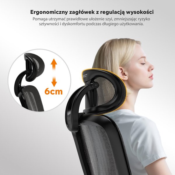 SENSE7 Καρέκλα γραφείου NEYO μαύρη