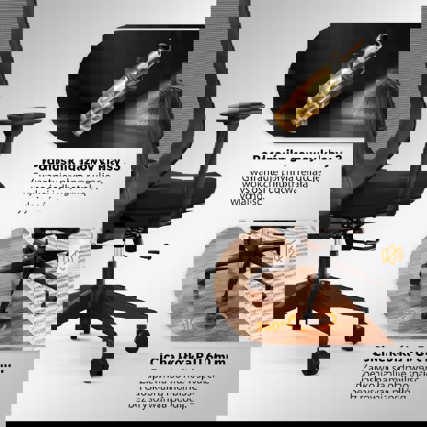 Καρέκλα γραφείου SENSE7 Nakai Μαύρη