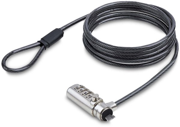 StarTech Κλειδαριά Ασφαλείας K-Slot για Laptop 1.5m - Συμβατή με Υπολογιστές και Οθόνες