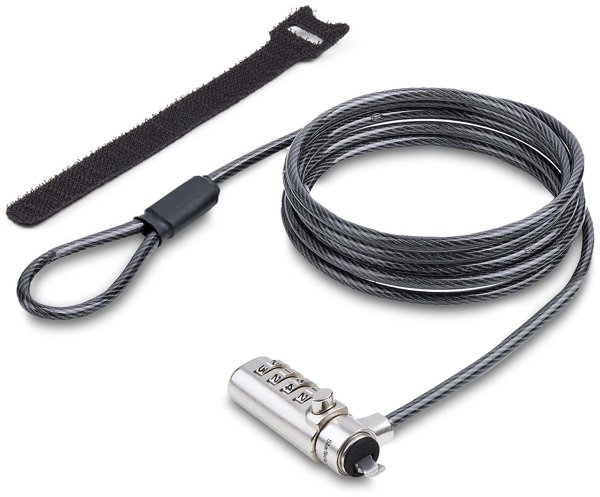 StarTech Κλειδαριά Ασφαλείας K-Slot για Laptop 1.5m - Συμβατή με Υπολογιστές και Οθόνες