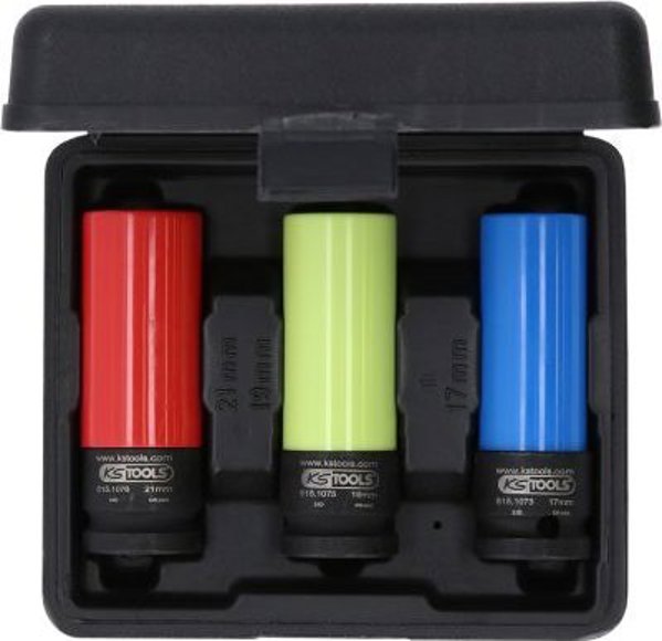 Σετ καρυδάκια κρούσης 1/2`` 3τμχ., KS Tools