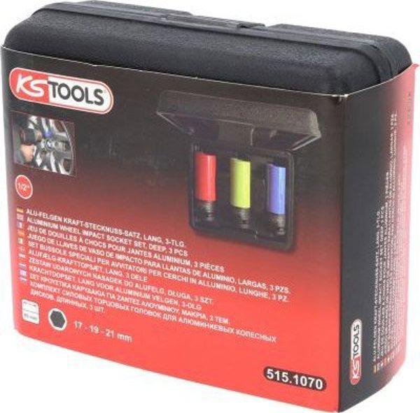 Σετ καρυδάκια κρούσης 1/2`` 3τμχ., KS Tools