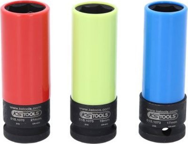 Σετ καρυδάκια κρούσης 1/2`` 3τμχ., KS Tools