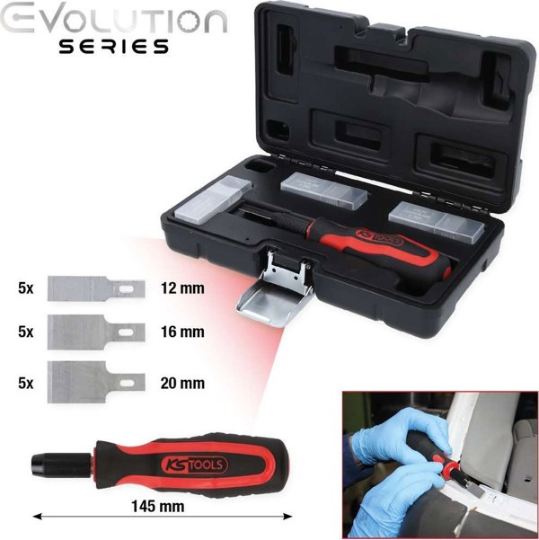 Σετ 16 τεμαχίων επίπεδων ξύστρων KS Tools KS TOOLS
