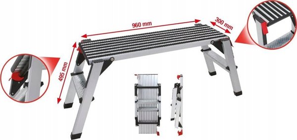 KS Tools Drabina KS Tools 0,48 m aluminium