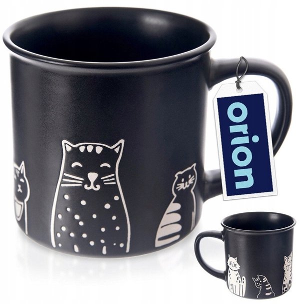 Duo-Gift Κεραμική Κούπα Μαύρες Γάτες 500ml