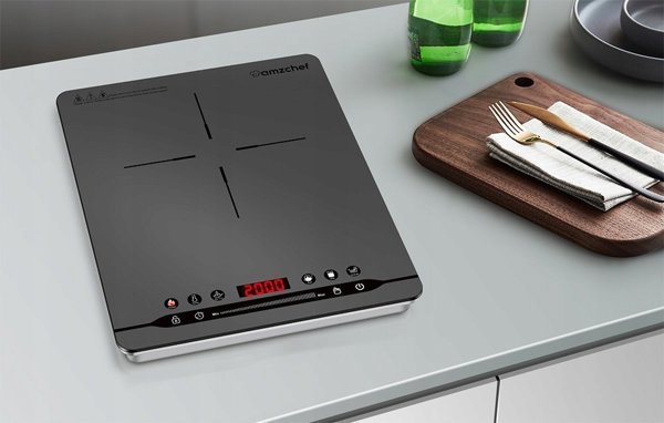 Επαγωγική κουζίνα AMZCHEF SK-20CB14T-GA