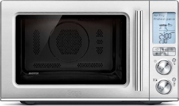 Sage The Combi Wave 3in1 Φούρνος Μικροκυμάτων & Φριτέζα Αέρος, Ασημί