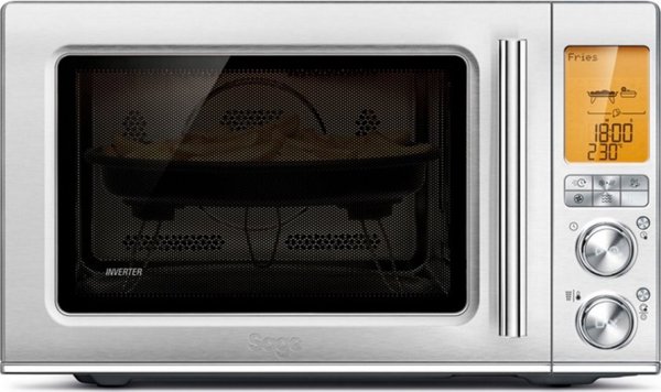 Sage The Combi Wave 3in1 Φούρνος Μικροκυμάτων & Φριτέζα Αέρος, Ασημί