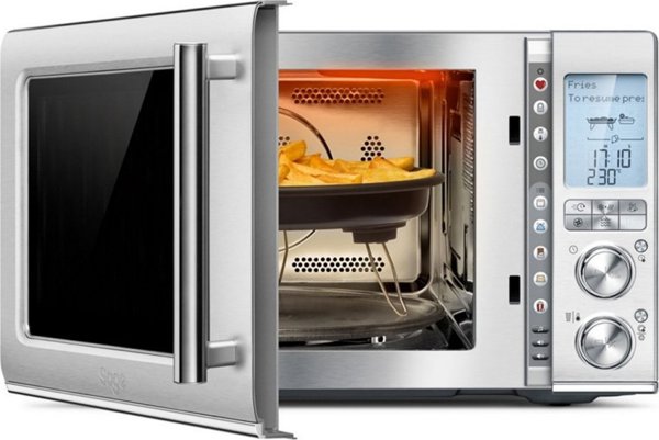 Sage The Combi Wave 3in1 Φούρνος Μικροκυμάτων & Φριτέζα Αέρος, Ασημί