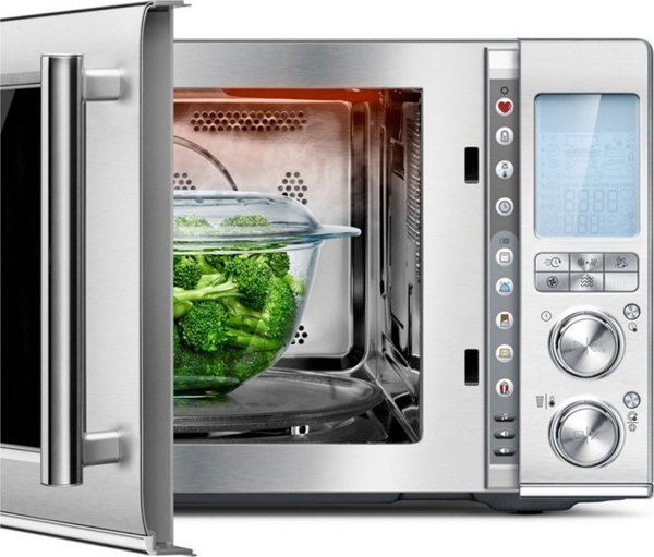 Sage The Combi Wave 3in1 Φούρνος Μικροκυμάτων & Φριτέζα Αέρος, Ασημί