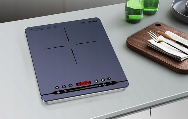 Επαγωγική κουζίνα AMZCHEF SK-20CB14T-BU