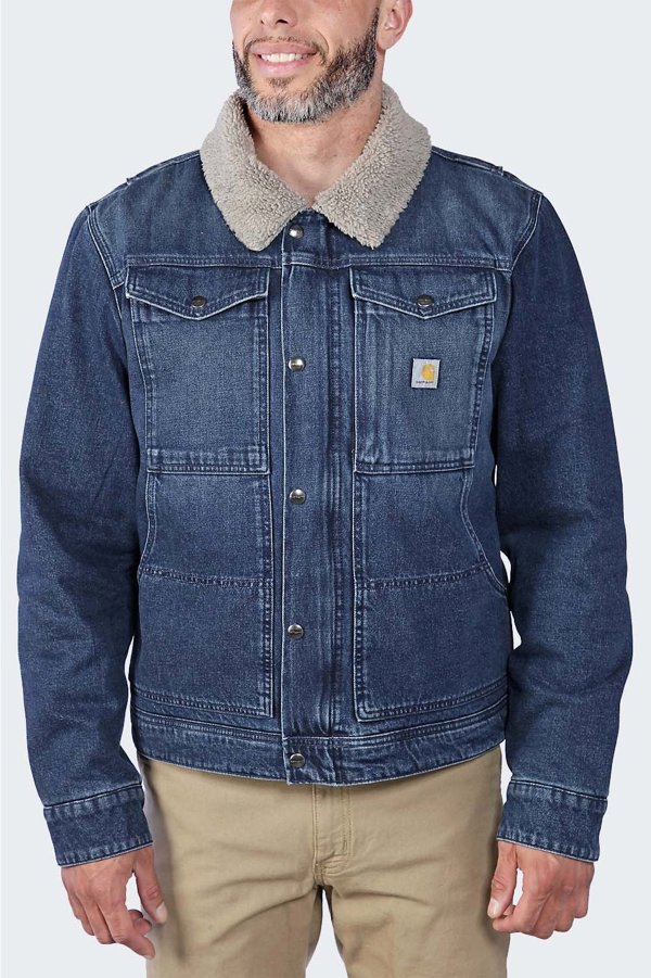 Τζιν Μπουφάν Carhartt Denim Sherpa Beech