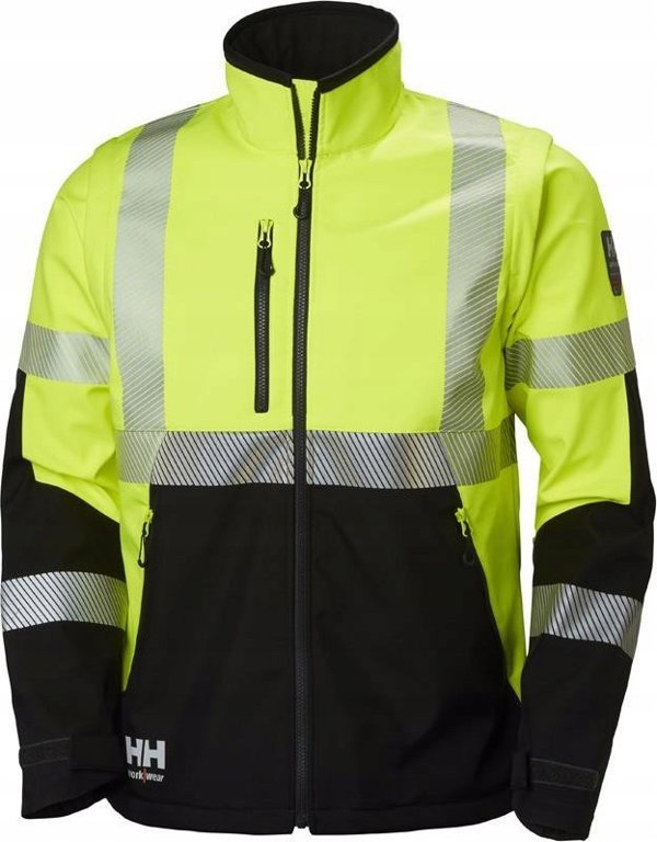 Ανδρικό μπουφάν Helly Hansen Reflective jacket HELLY HANSEN ICU Softshell, κίτρινο 2XL