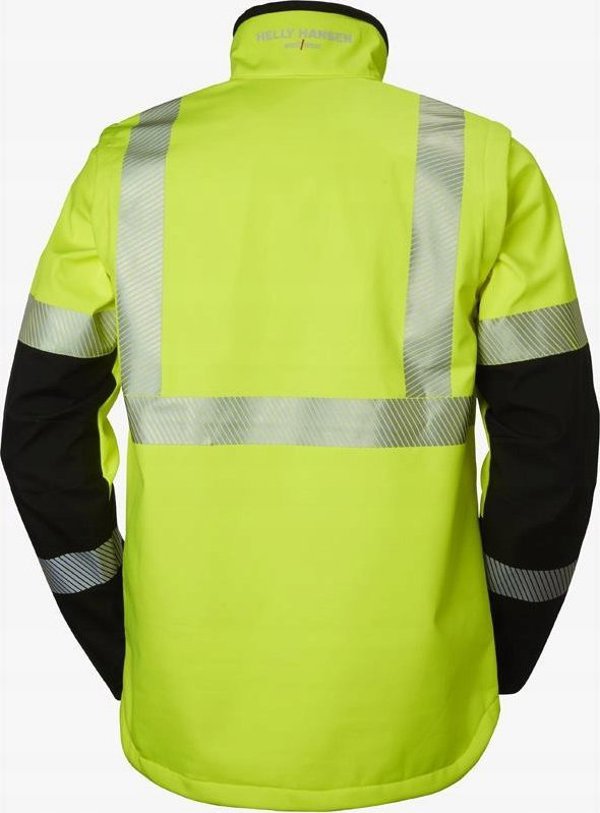Ανδρικό μπουφάν Helly Hansen Reflective jacket HELLY HANSEN ICU Softshell, κίτρινο 2XL