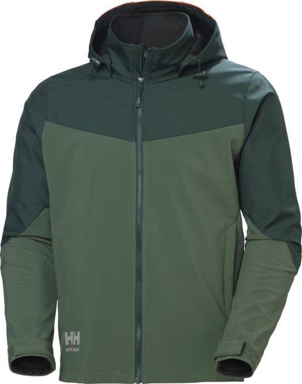 Ανδρικό μπουφάν Helly Hansen Jacket HELLY HANSEN Oxford Softshell, πράσινο XL