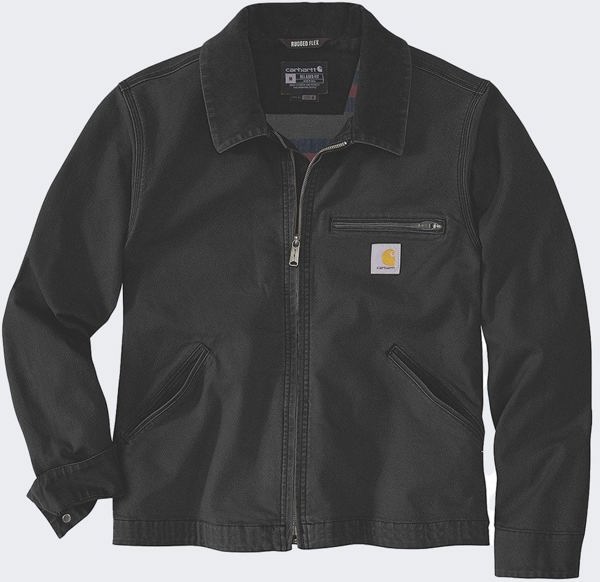 Μπουφάν Carhartt Rugged Flex Duck Detroit Μαύρο