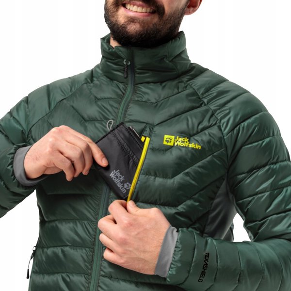 Ανδρικό μπουφάν Jack Wolfskin Jack Wolfskin Routeburn Pro Ins Jacket 1206862-T0138 Πράσινο L