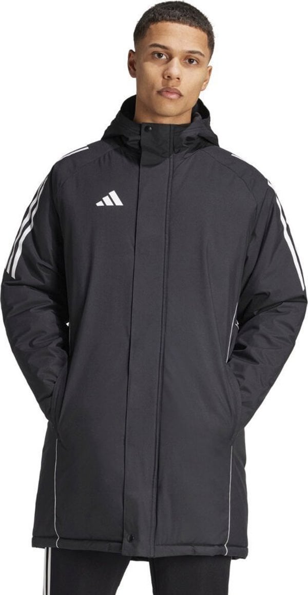 Ανδρικό μπουφάν adidas Tiro 24 Stadium Parka μαύρο-λευκό IJ7391 S