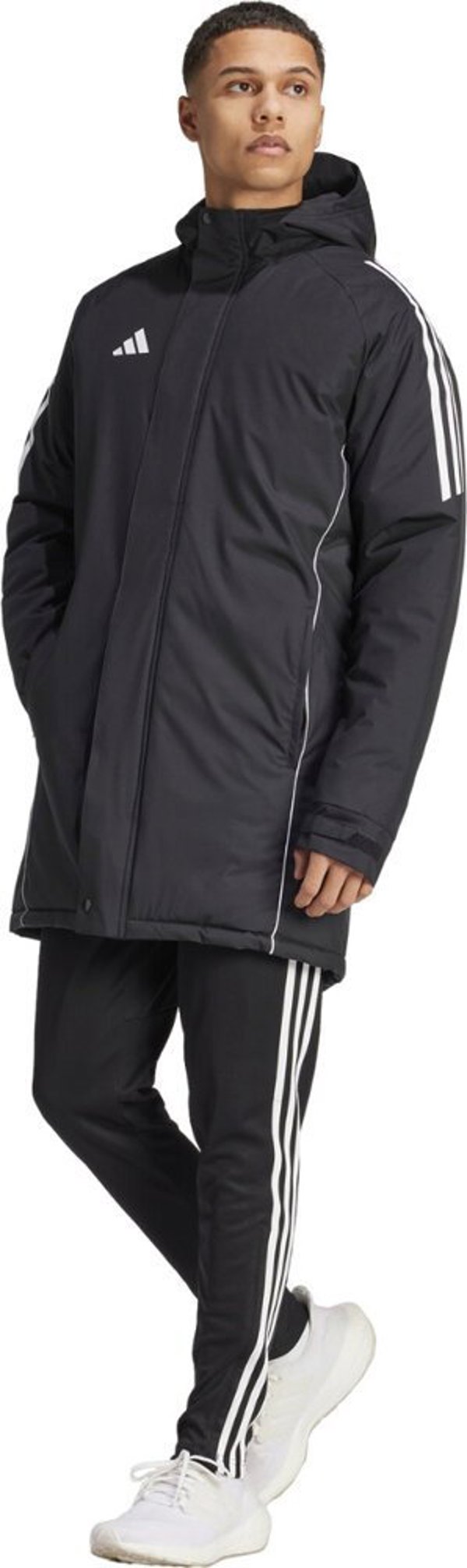 Ανδρικό μπουφάν adidas Tiro 24 Stadium Parka μαύρο-λευκό IJ7391 S