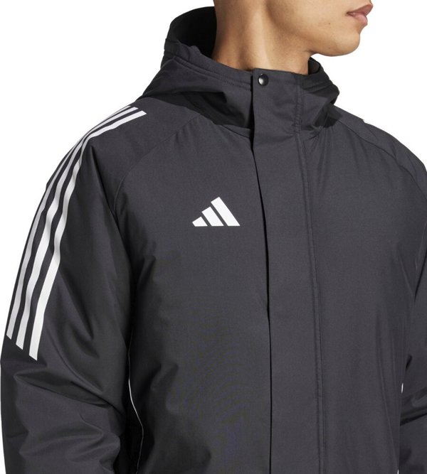 Ανδρικό μπουφάν adidas Tiro 24 Stadium Parka μαύρο-λευκό IJ7391 S
