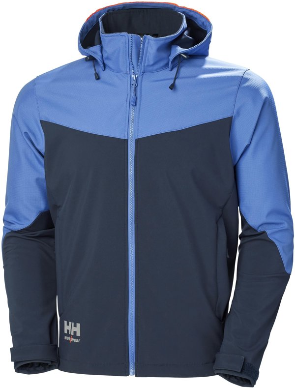 Ανδρικό μπουφάν Helly Hansen Jacket HELLY HANSEN Oxford Softshell, ανοιχτό μπλε 3XL