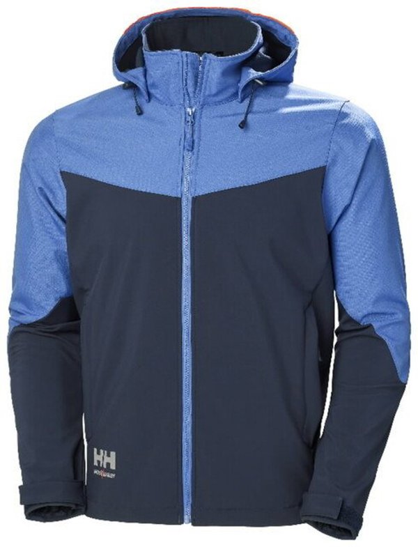 Ανδρικό μπουφάν Helly Hansen Jacket HELLY HANSEN Oxford Softshell, ανοιχτό μπλε 3XL