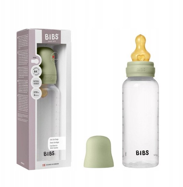Kūdikių buteliukas Bibs Sage, 3 mėn+, 270 ml