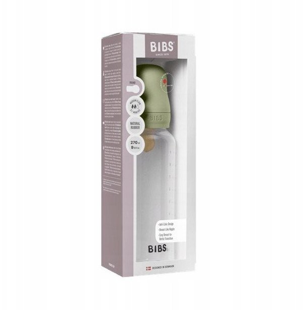 Kūdikių buteliukas Bibs Sage, 3 mėn+, 270 ml