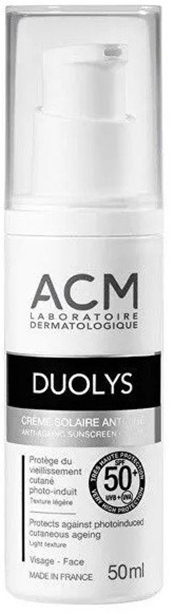 Laboratoire ACM, Duolys, Anti-Ageing, Sunscreen Cream, For Face, SPF 50+, 50 ml For Women