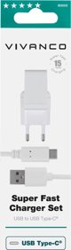 Φορτιστής Vivanco USB-C 3A 1,2m, λευκό (60020)