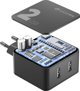Φορτιστής Cellular Line Cellularline Multi-Power 2 Home Charger 2x USB 12W +12W, Μαύρο