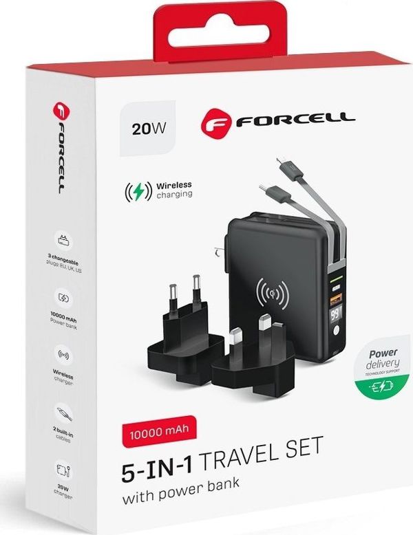 Φορτιστής ForCell 1x USB-A 1x USB-C 3 A