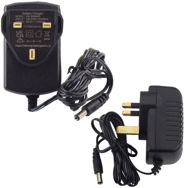 Φορτιστής 28,8V 500mA με αγγλικό βύσμα