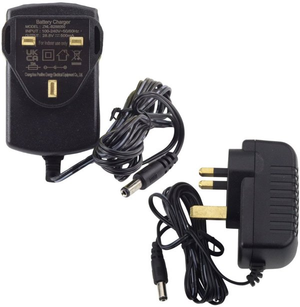 Φορτιστής 28,8V 500mA με αγγλικό βύσμα