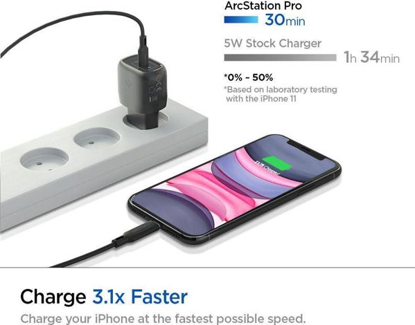 Φορτιστής Spigen PE2009EU 1x USB-C 3 A (8809710759480-ACH02070)