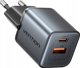 Φορτιστής ML GaN Vention USB-C + USB-A 30W (Γκρι)