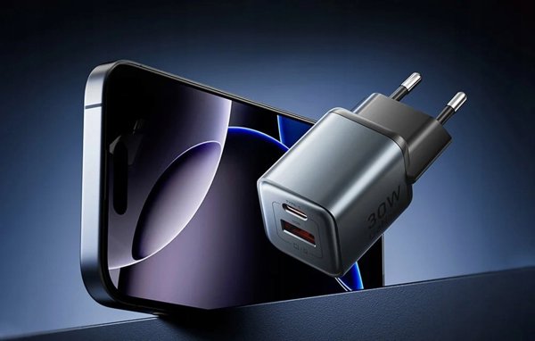 Φορτιστής ML GaN Vention USB-C + USB-A 30W (Γκρι)
