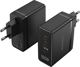 Φορτιστής τοίχου Vention FEGB0-EU 2xUSB-C 1xUSB-A 100W/100W/30W GaN (μαύρο)