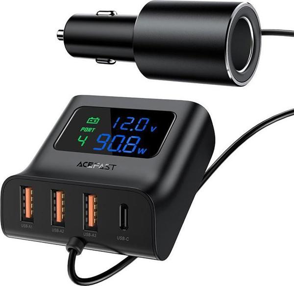Φορτιστής Acefast B8 3x USB-A 1x USB-C (6974316281078)