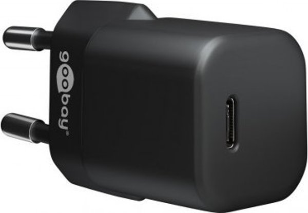 Φορτιστής Goobay Γρήγορος φορτιστής USB-C PD Nano (20 W) μαύρο