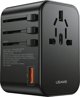 Φορτιστής Usams USAMS Αντάπτορας δικτύου 1xUSB+2xUSB-C T62 65W 4 σε 1 US/AU/EU/UK μαύρο/black CC199TC01 (US-CC199) Univesal Travel Charger