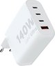 Φορτιστής Xtorm Φορτιστής Τοίχου Ultra GaN2 140W 3xUSB-C PD,USB QC 3.0 Λευκός