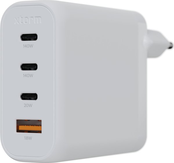 Φορτιστής Xtorm Φορτιστής Τοίχου Ultra GaN2 140W 3xUSB-C PD,USB QC 3.0 Λευκός
